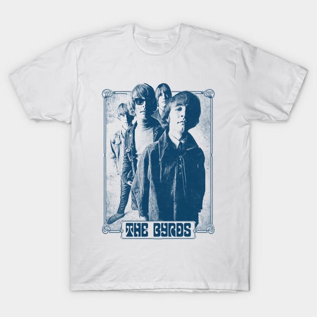 The Byrds  / Vintage Style Retro Fan Art T-Shirt by DankFutura